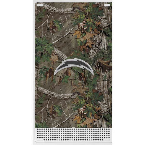 NFL Los Angeles Chargers Realtree Xtra Green Camo Xbox Series S Console Skin